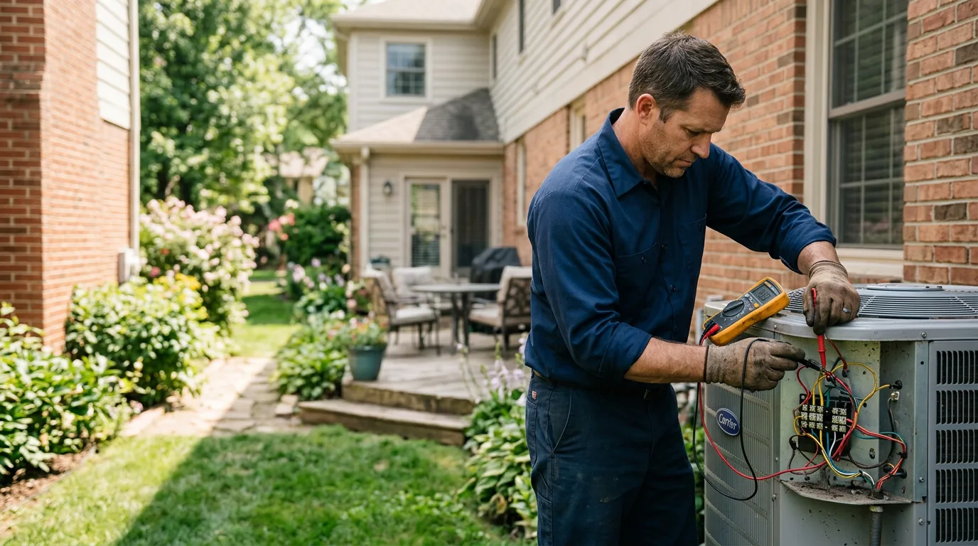 HVAC technician working near San Marino, CA